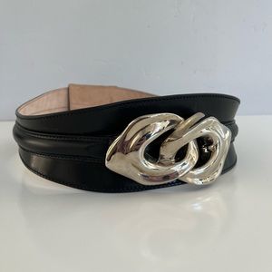 Auth ALEXANDER MCQUEEN Leather Belt